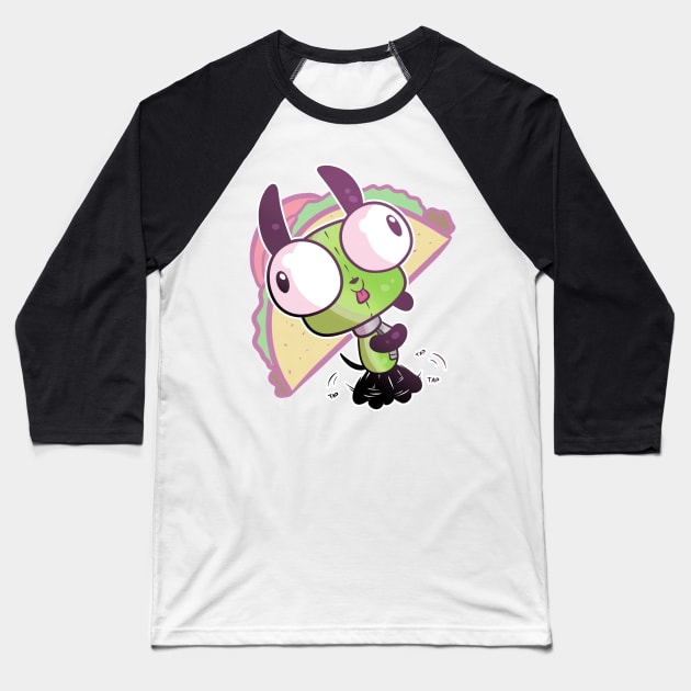 Gir Loves Tacos Baseball T-Shirt by Skaleigha